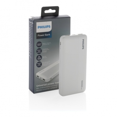 Logotrade mainoslahjat ja liikelahjat tuotekuva: Philips 10000mAh ohut varavirtalähde