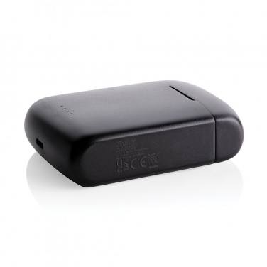 Logo trade liikelahjat mainoslahjat kuva: Skywave aurinkovoimakuulokkeet RCS kierrätetystä muovista