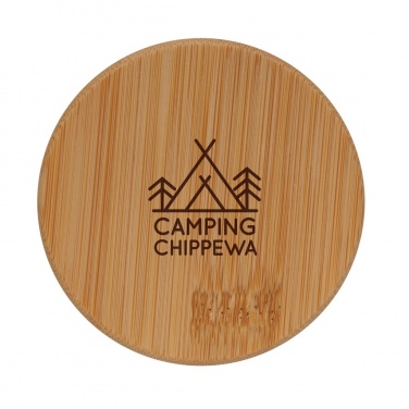 Logo trade mainostuote kuva: Borosilikaattilasinen lasi bambukannella 250 ml 2kpl