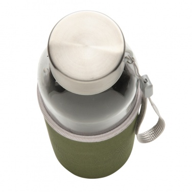 Logotrade liikelahja tuotekuva: Lasipullo neopreenivyötteellä