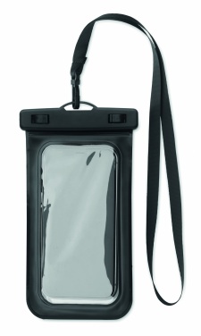 Logo trade mainoslahja ja liikelahja tuotekuva: Vedenpitävä kännykkäpussi