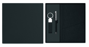 Logotrade mainoslahja ja liikelahja kuva: 3-osainen lahjasetti lahjapakkauksessa mukautettavalla painatuksella