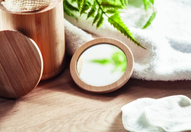 Logotrade mainoslahjat kuva: Bambu meikkipeili