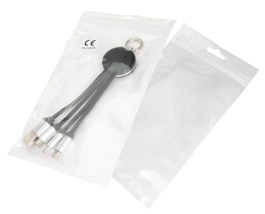 Logotrade mainoslahja ja liikelahja kuva: 3in1-kaapeli, jossa valaistu logo kaiverrukseen, RXD-368