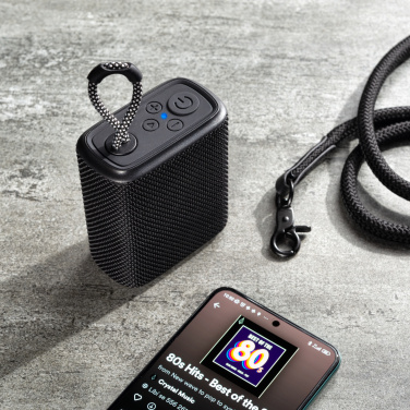 Logotrade mainoslahjat kuva: Vedenpitävä bluetooth-kaiutin HARDEOL Schwarzwolf