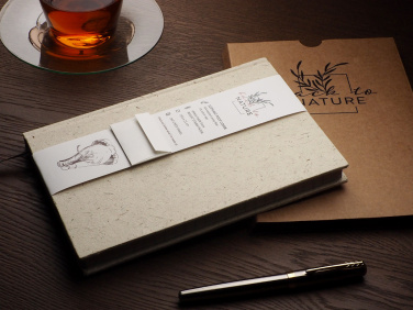 Logotrade mainostuote tuotekuva: Kierrätetty norsu Poo muistikirja 209734400