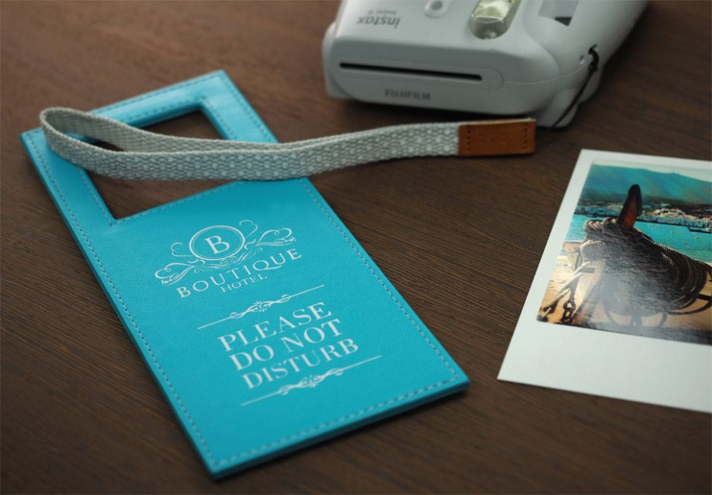 Logo trade liikelahja mainoslahja tuotekuva: Hotellin oviripustin 1110119