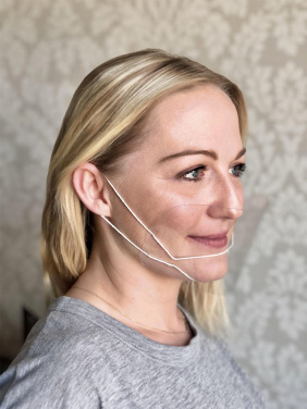 Logo trade mainostuotet tuotekuva: ATENA-kirkas kasvosuojus-suojanaamari suuta ja nenää varten 1461162