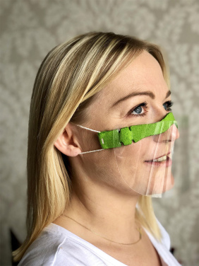 Logo trade liikelahjat mainoslahjat kuva: HESTIA kasvosuoja - läpinäkyvä maski suulle ja nenälle 1452162