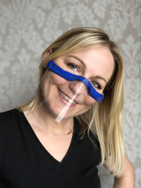 Logotrade mainostuotet kuva: KALIPSO kasvosuoja - läpinäkyvä maski suulle ja nenälle 1447162