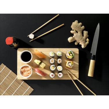 Logotrade liikelahjat kuva: Temaki Bamboo Sushi Tray lahjasetti