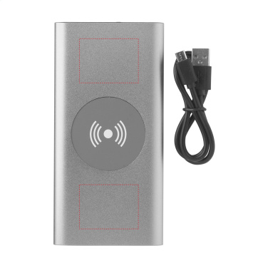 Logotrade mainoslahjat kuva: Alumiininen 8000 Wireless Powerbank langaton laturi