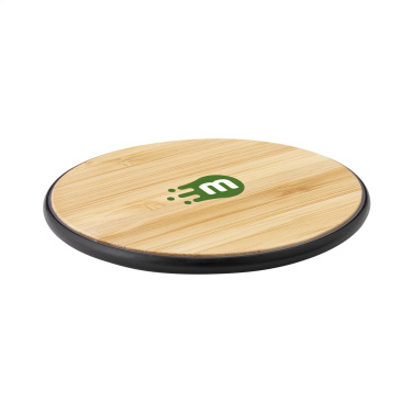 Logo trade mainoslahjat tuotekuva: Bamboo 10W Wireless Charger langaton pikalaturi