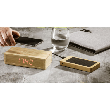 Logotrade mainoslahjat ja liikelahjat tuotekuva: Solar Powerbank 8000+ langaton laturi