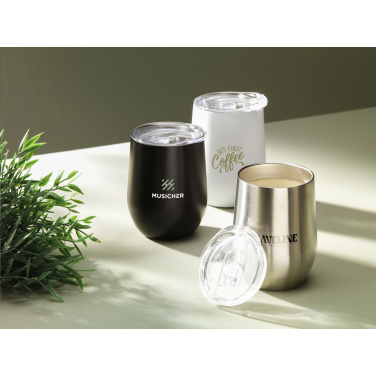 Logotrade mainostuote tuotekuva: Huevo RCS Recycled Steel Cup 350 ml lämpökuppi