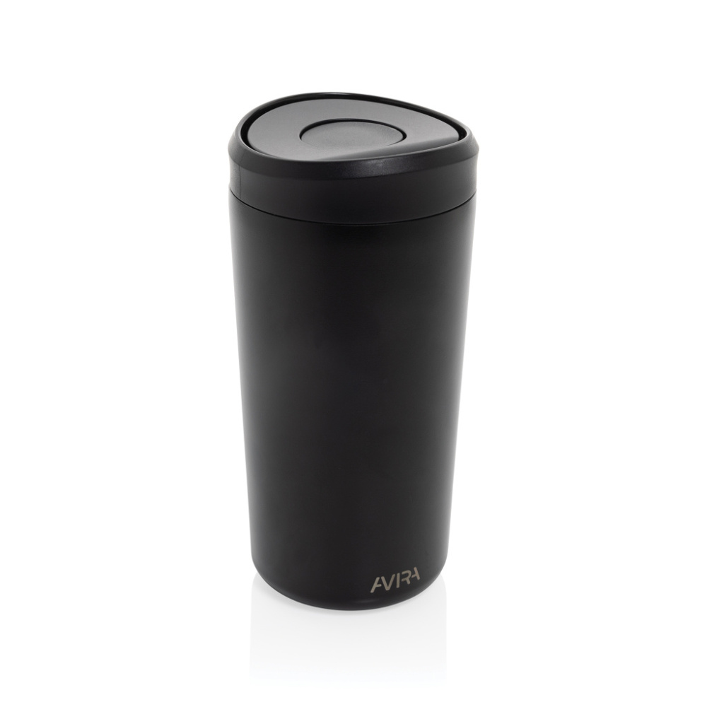 Logotrade mainoslahja tuotekuva: Avira Alix RCS re-steel click tumbler 400ML