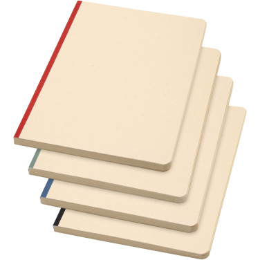 Logo trade mainoslahjat tuotekuva: Liliana A5-kokoinen sokeriruo'osta ja RPET:stä valmistettu pehmeäkantinen muistikirja