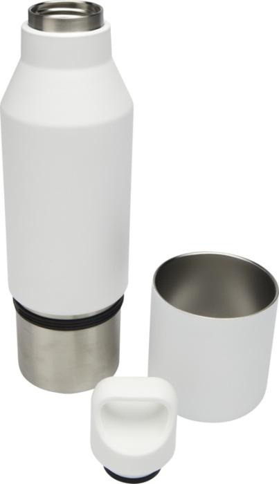 Logo trade mainoslahjat ja liikelahjat kuva: Odessy 600 ml:n RCS-sertifioitu kierrätetystä ruostumattomasta teräksestä tehty termospullo 300 ml:n kupilla