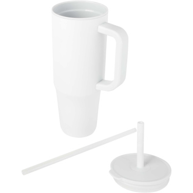 Logotrade mainostuote tuotekuva: Brady 900 ml:n RCS-sertifioitu eristetty juomamuki silikonipillillä