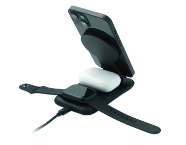 Logo trade liikelahjat mainoslahjat kuva: 3 in 1 langaton laturi 15W