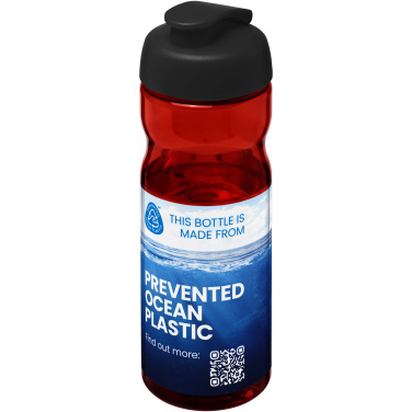 Logo trade liikelahjat mainoslahjat kuva: H2O Active® Eco Base 650 ml -urheilujuomapullo läppäkannella