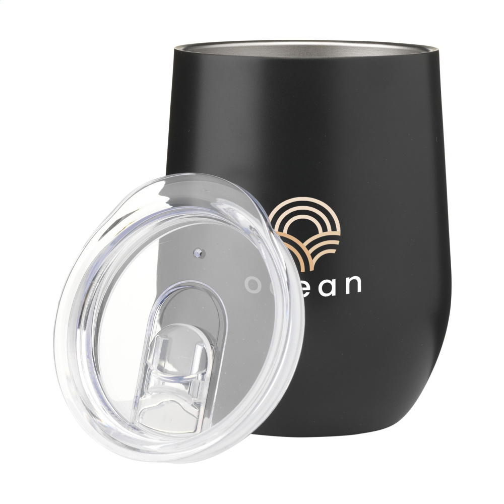 Logotrade dovana nuotrauka: Huevo RCS Recycled Steel Cup 350 ml termopuodelis