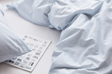 Logotrade reklaminiai produktai nuotrauka: VINGA Montgomery aukščiausios kokybės medvilnės patalynės komplektas, 4 vnt.