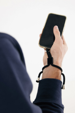 Logotrade dovana nuotrauka: „CarryLoop RCS“ perdirbto PET reguliuojamo dydžio telefono laikiklis su apyranke