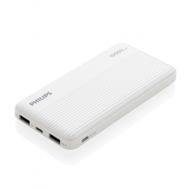 Logotrade dāvanas foto: Philips 10 000 mAh plānā jaudas banka