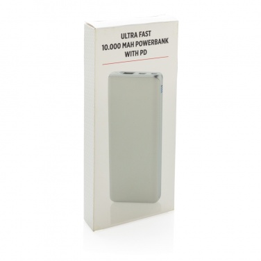 Logotrade biznesa dāvanas foto: Īpaši ātra 10 000 mAh jaudas banka ar PD