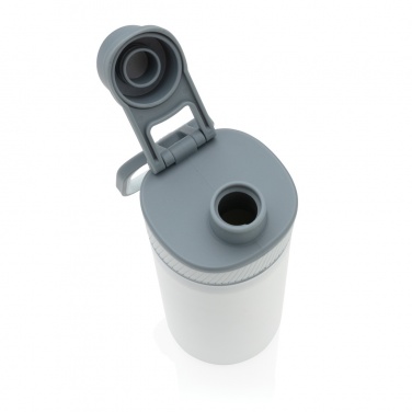 Logotrade logo dāvanas foto: Vakuuma nerūsējošā tērauda pudele ar sporta vāku 550ml