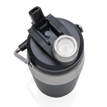 Logotrade korporatīvās dāvanas foto: Vakuuma nerūsējošā tērauda divfunkciju pudele ar vāku 500ml