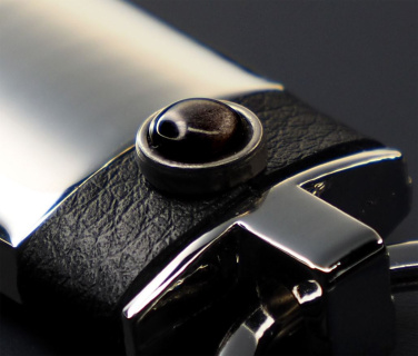 Logotrade biznesa dāvanas foto: Atslēgu piekariņš ar obsidiānu 1298095