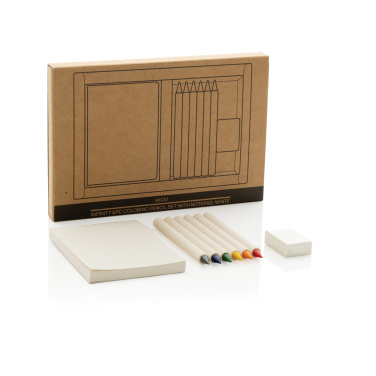 Logotrade Ideja dāvanas foto: Micki GRS infinity 6gab krāsojamo zīmuļu komplekts ar piezīmju blociņu