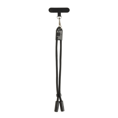Logotrade dāvanas foto: LoopAmp RCS RPET regulējama telefona siksniņa ar 60 W kabeli