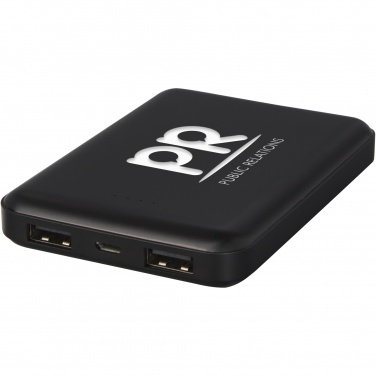 Логотрейд бизнес-подарки картинка: Gleam Ультратонкое портативное зарядное устройство с подсветкой емкостью 5000 мАч