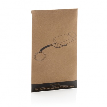 Лого трейд pекламные подарки фото: Подставка для телефона-брелока Standkey из бамбука