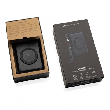 Логотрейд pекламные подарки картинка: Универсальное зарядное устройство Urban Vitamin Oxnard 5 в 1 65 Вт