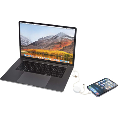 Лого трейд pекламные cувениры фото: Citala кабель 5-в-1 из переработанной пластмассы длиной 30 см для синхронизации данных и быстрой зарядки мощностью 27 Вт