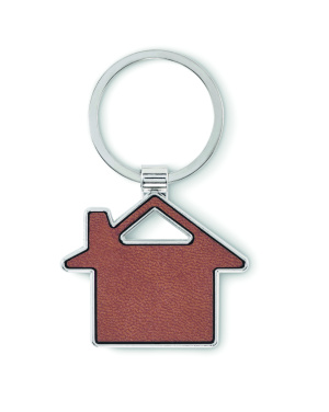 Лого трейд бизнес-подарки фото: House shaped key ring