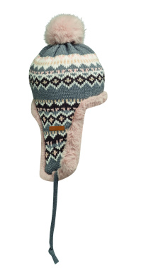 Лого трейд бизнес-подарки фото: Knitted beanie with ear flap