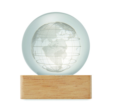 Логотрейд pекламные подарки картинка: LED globe glass ball