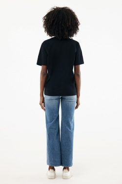 Лого трейд бизнес-подарки фото: Футболка IQONIQ Nikko из плотного переработанного хлопка