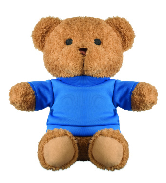 Логотрейд pекламные подарки картинка: Teddy bear with t-shirt 23 cm