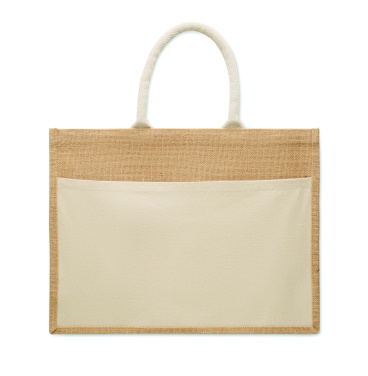 Лого трейд бизнес-подарки фото: Jute shopping bag