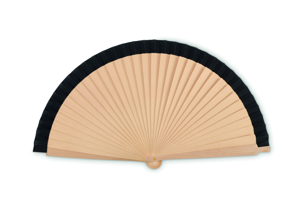 Логотрейд pекламные cувениры картинка: Wooden hand fan