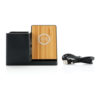 Logotrade presentreklam bild: Ontario 10W trådlös laddare i  RCS återvunnen plast