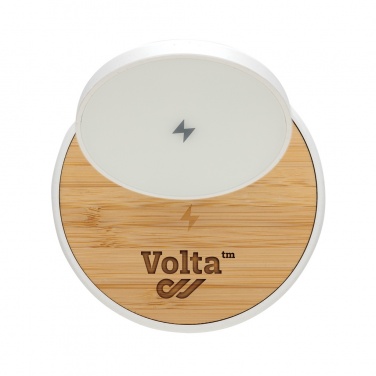 Logotrade reklamprodukter bild: Ontario 15W magnetiskt 2 i 1 laddningsställ i RCS rplast