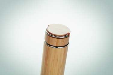 Logotrade reklamprodukter bild: Termos Bambu/rostfritt 400ml TAMPERE