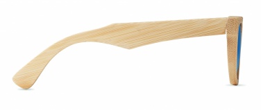 Logotrade profilprodukter bild: Solglasögon och fodral i bambu KEILA